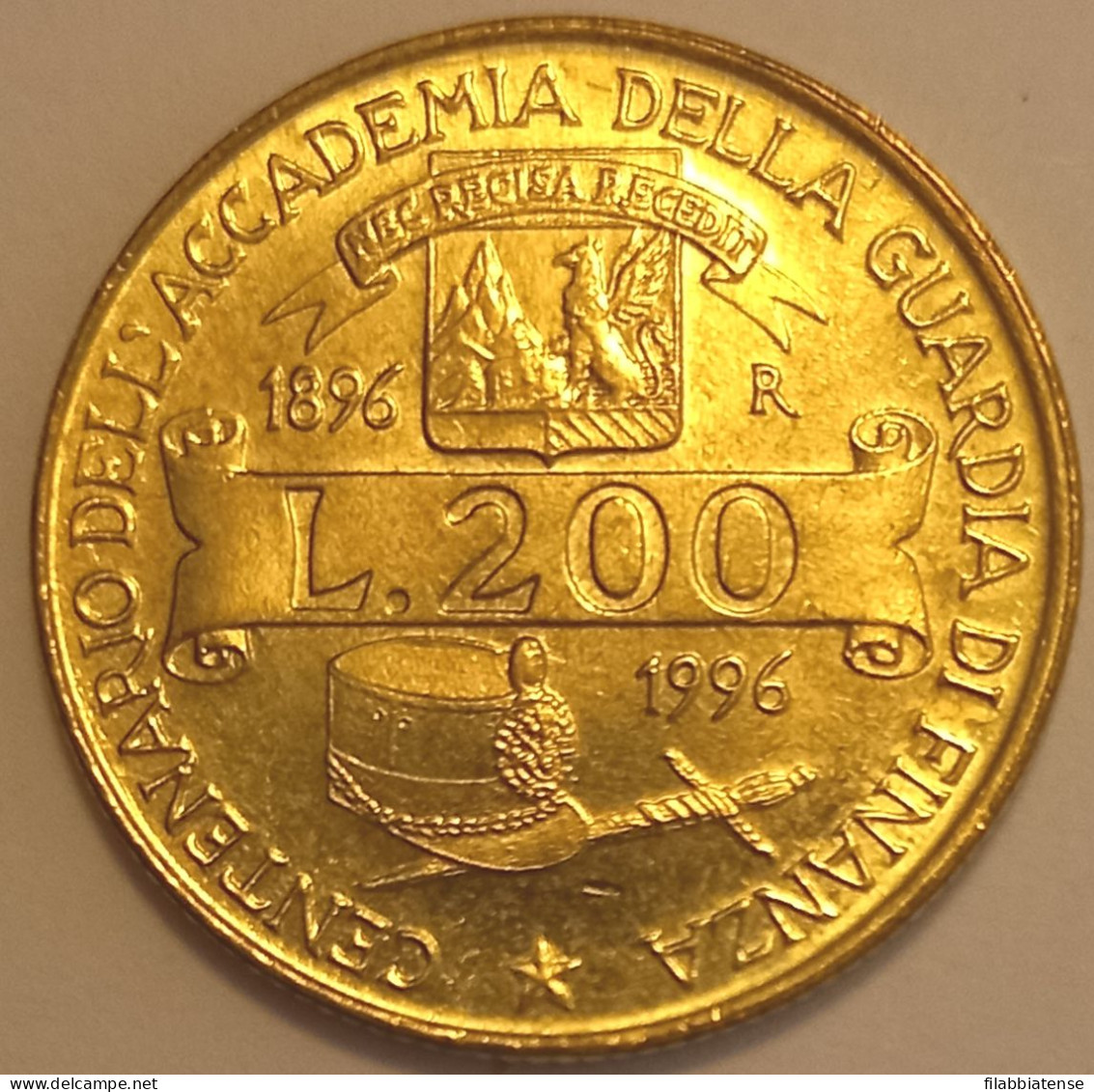 1996 - Italia 200 Lire Guardia Di Finanza    ------- - 200 Liras