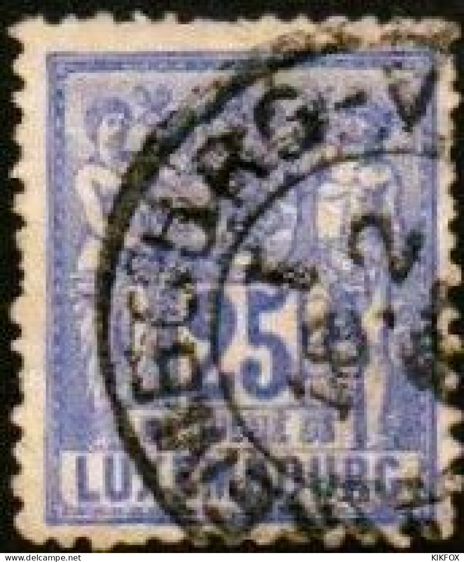 Luxembourg , Luxemburg 1882 , MI 52 D,  ALLEGORIE, OBLITERE, GESTEMPELT - 1882 Allégorie