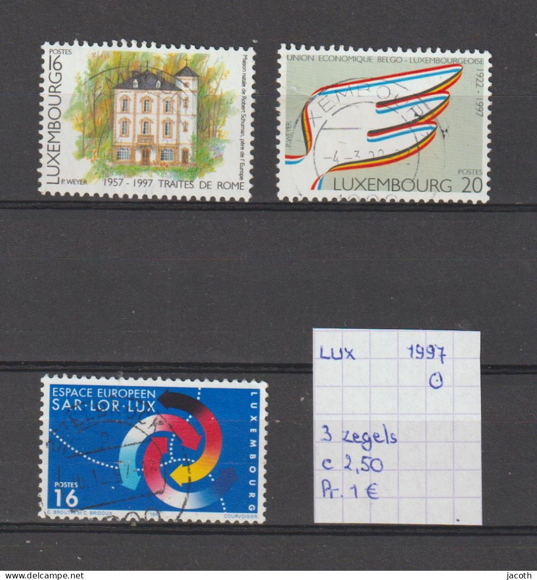 (TJ) Luxembourg 1997 - 3 Zegels (gest./obl./used) - Gebruikt