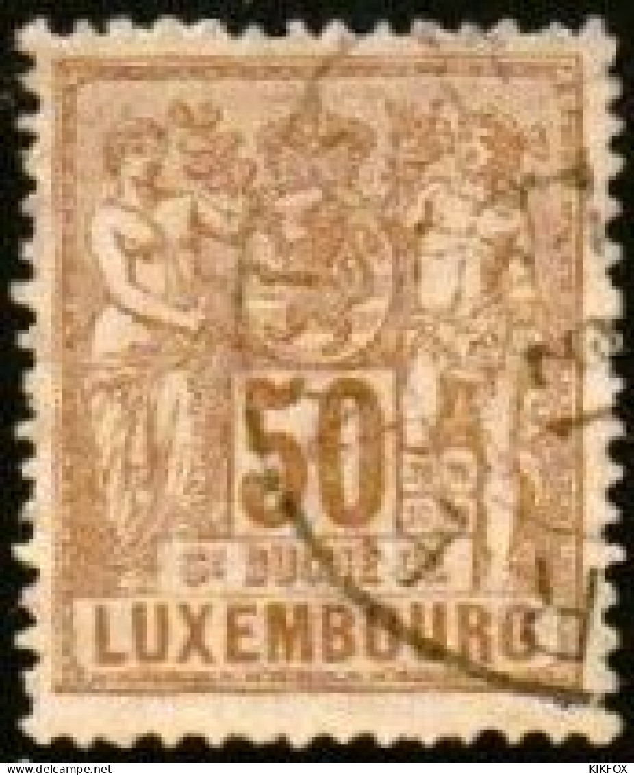 Luxembourg , Luxemburg 1882 , MI 54 B,  ALLEGORIE, OBLITERE, GESTEMPELT - 1882 Allegory