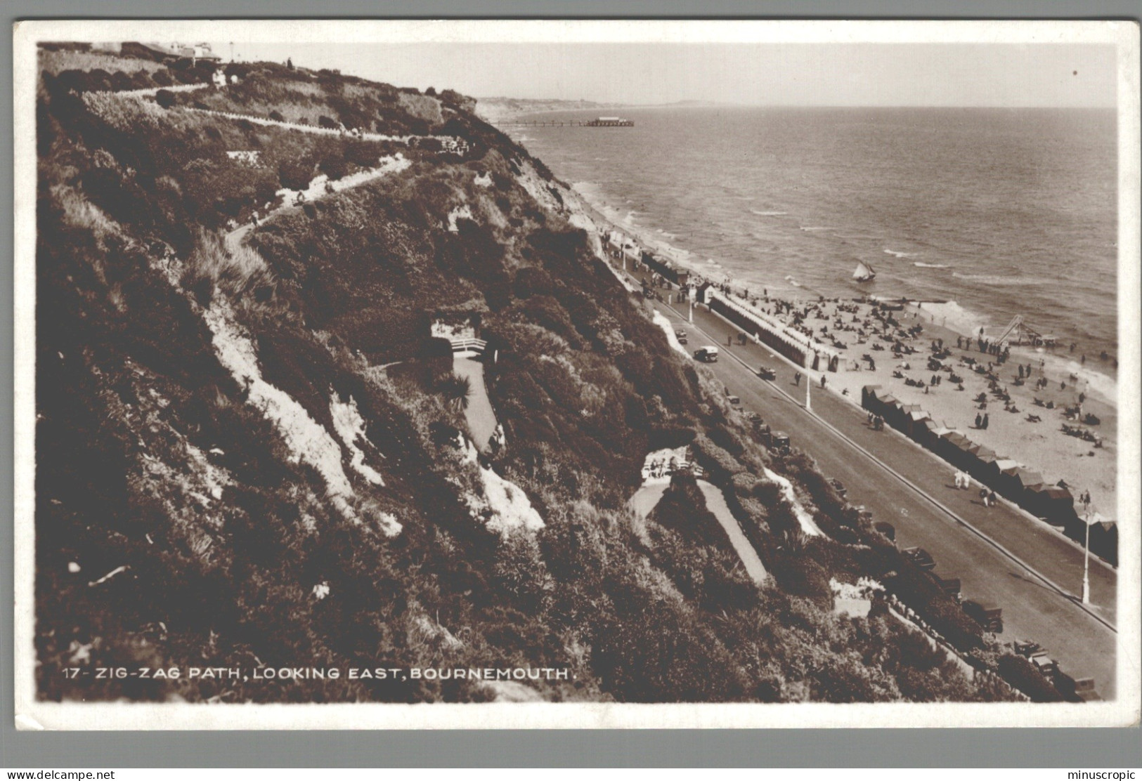 CPSM - Royaume Uni - Bournemouth - Zig Zag Path Looking East - Bournemouth (depuis 1972)