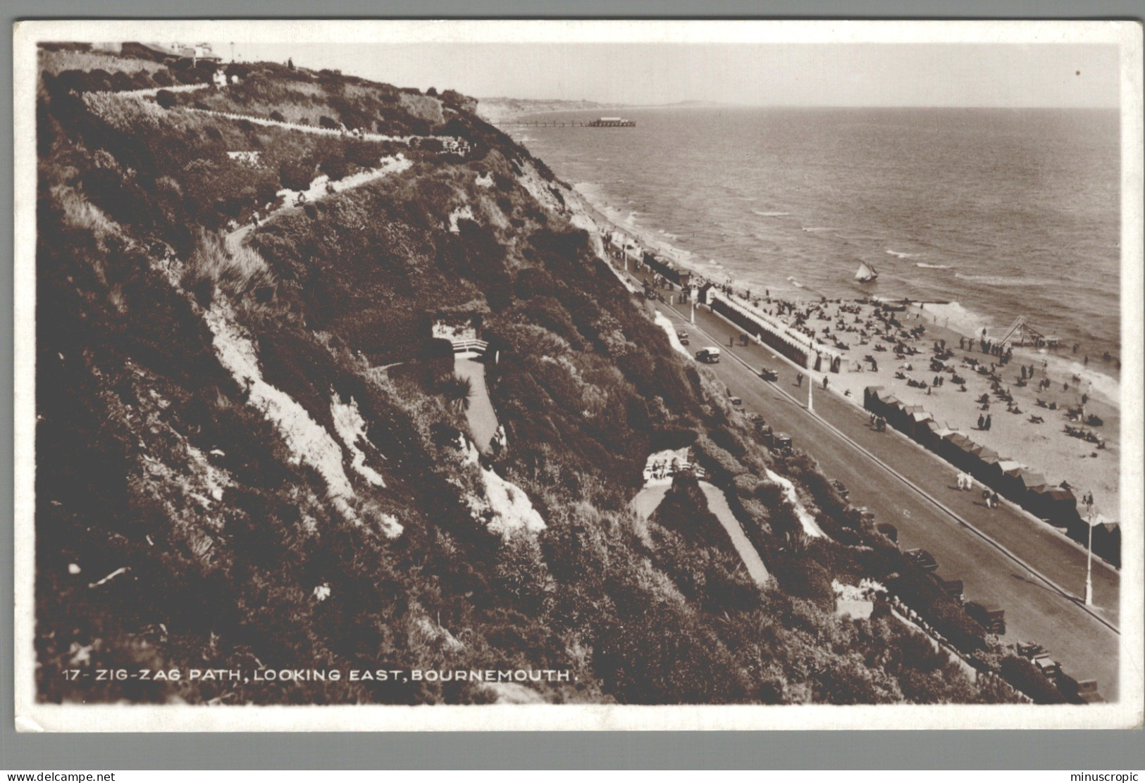 CPSM - Royaume Uni - Bournemouth - Zig Zag Path Looking East - Bournemouth (a Partire Dal 1972)