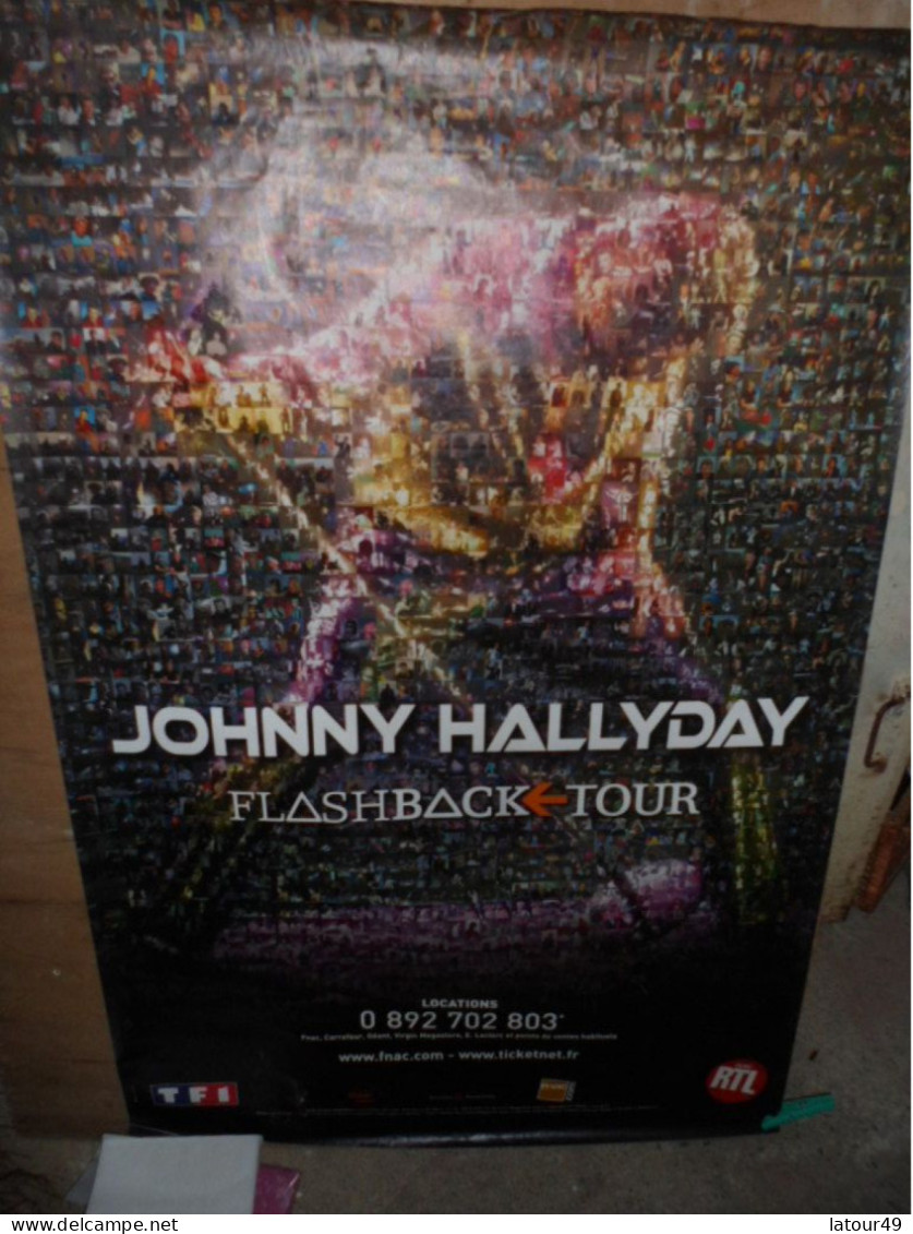 Affiche Jonny Hallyday  En Concert  80  X120 Cm - Afiches & Pósters
