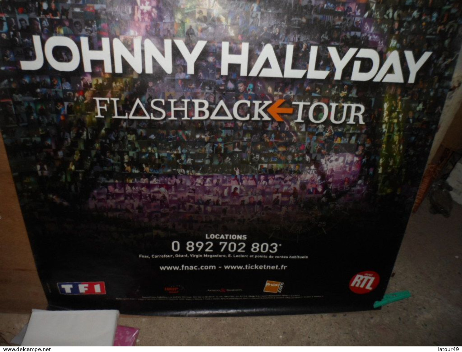 Affiche Jonny Hallyday  En Concert  80  X120 Cm - Plakate & Poster