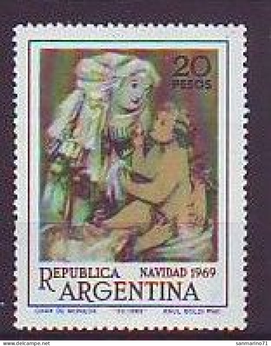 ARGENTINA 1050,unused,Christmas 1969 (**) - Nuovi