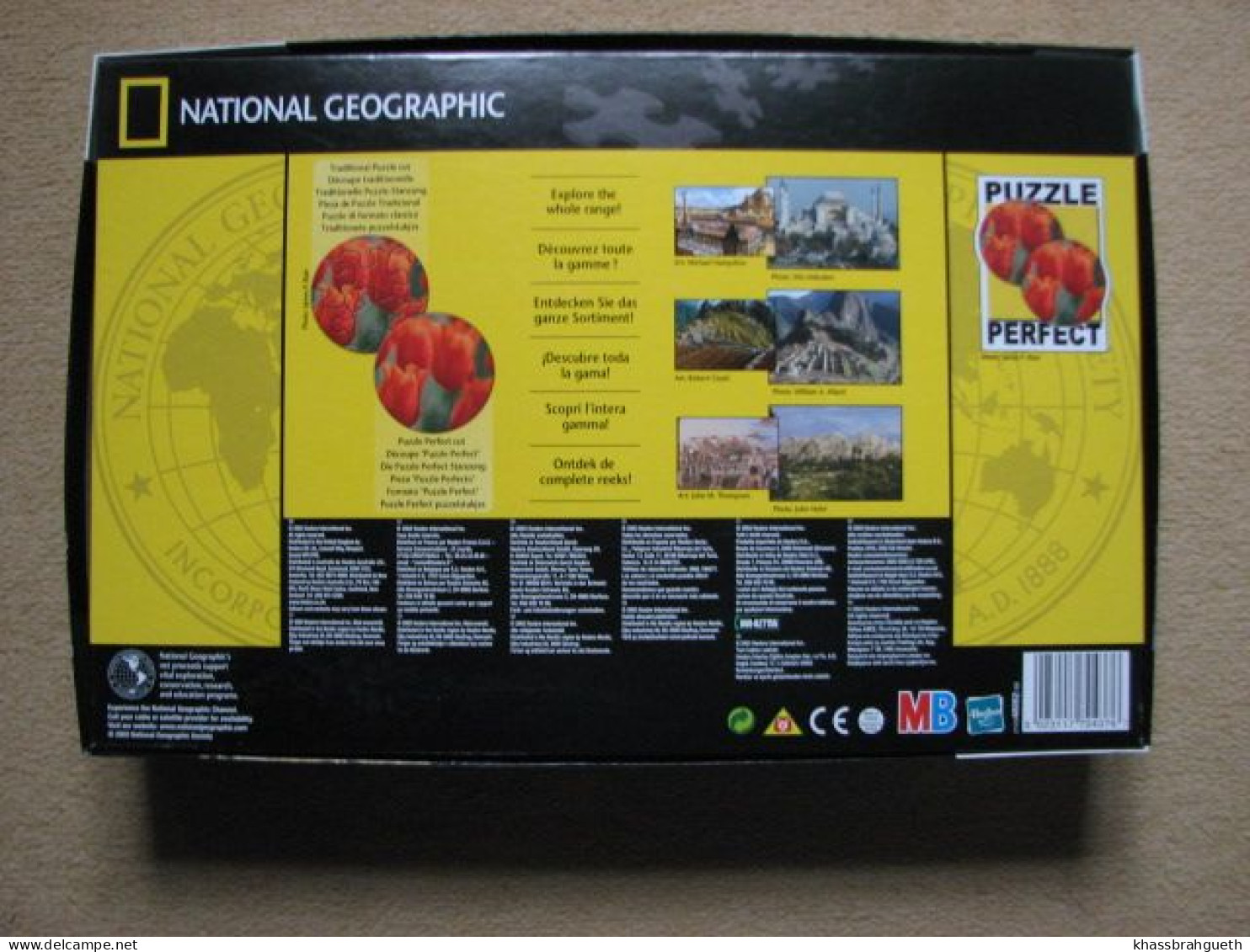 NATIONAL GEOGRAPHIC - MB PUZZLE (2x 550 PIECES) MACHU PICCHU (PEROU) - Puzzle Games