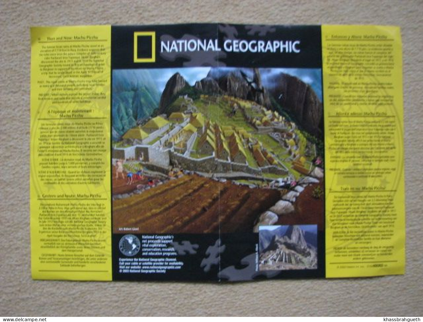 NATIONAL GEOGRAPHIC - MB PUZZLE (2x 550 PIECES) MACHU PICCHU (PEROU) - Puzzles