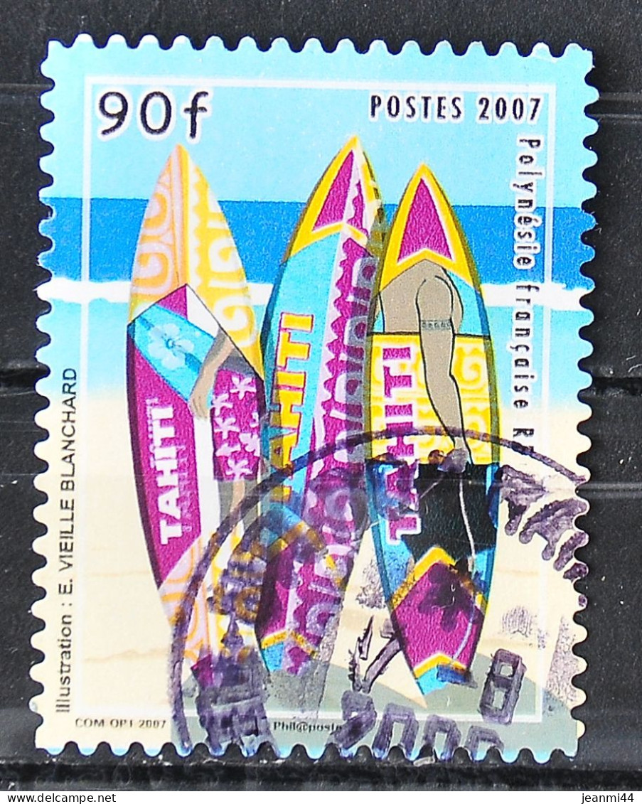 POLYNESIE FRANCAISE - 2007 - N° 799 Planche De Surf - Cachet à Date - Usados