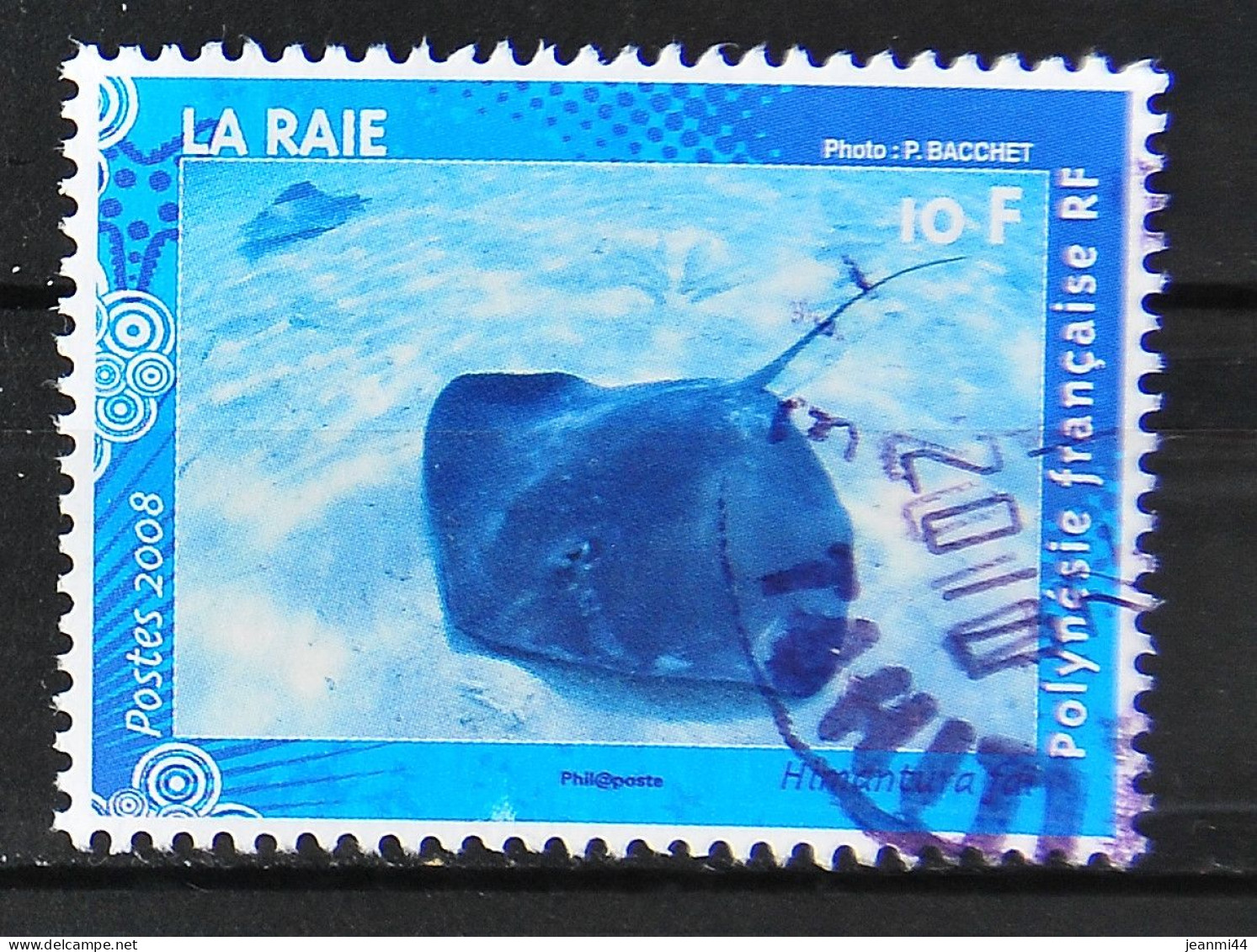 POLYNESIE FRANCAISE - 2008 - La Raie N° 824 - Cachet à Date - Used Stamps