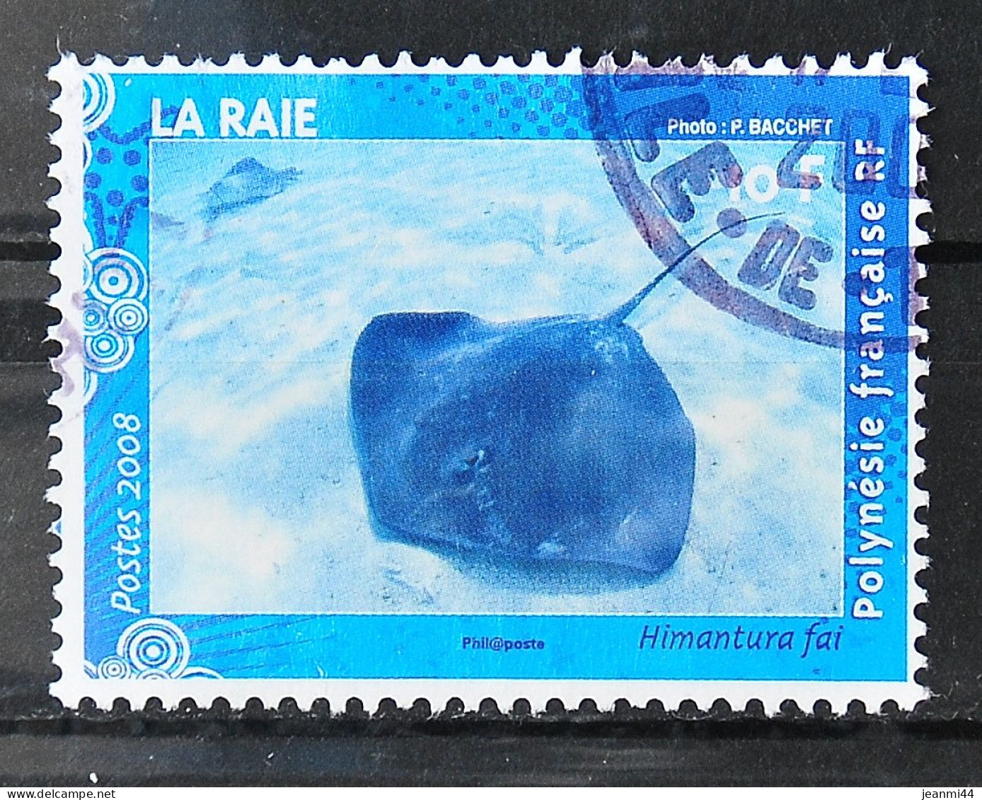 POLYNESIE FRANCAISE - 2008 - La Raie N° 824 - Cachet à Date - Gebraucht