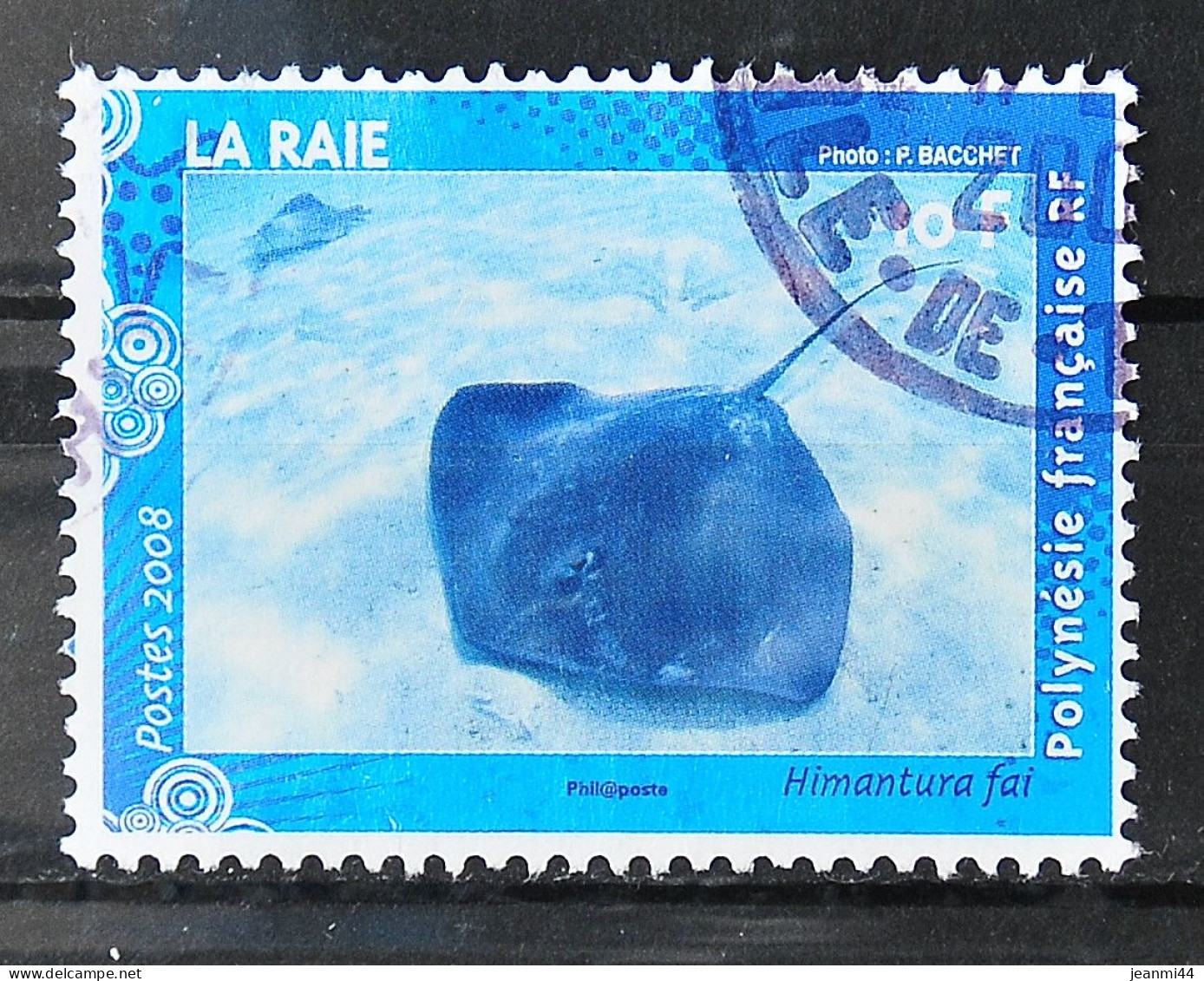 POLYNESIE FRANCAISE - 2008 - La Raie N° 824 - Cachet à Date - Usados