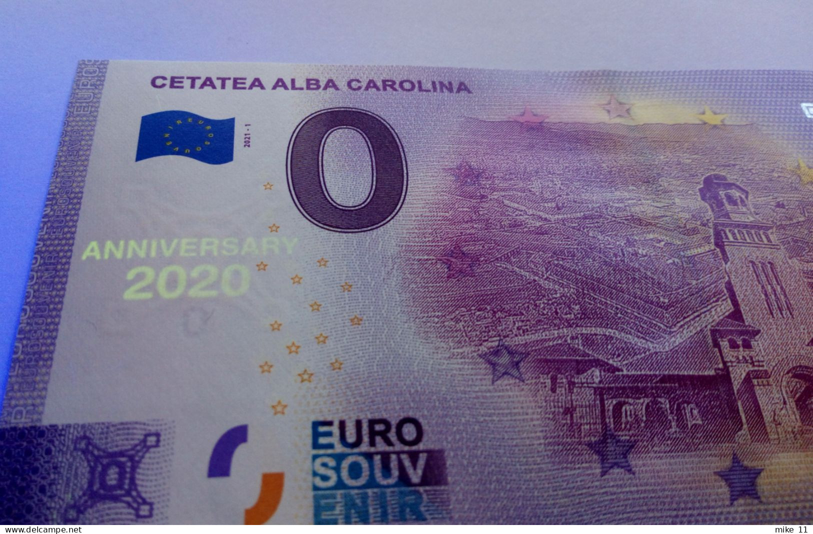 2x 0 Euro Souvenir CETATEA ALBA CAROLINA Romania ROAB 2021-1 Nr. 1648+4998 NORMAL +  ANNIVERSARY!!! - Autres - Europe