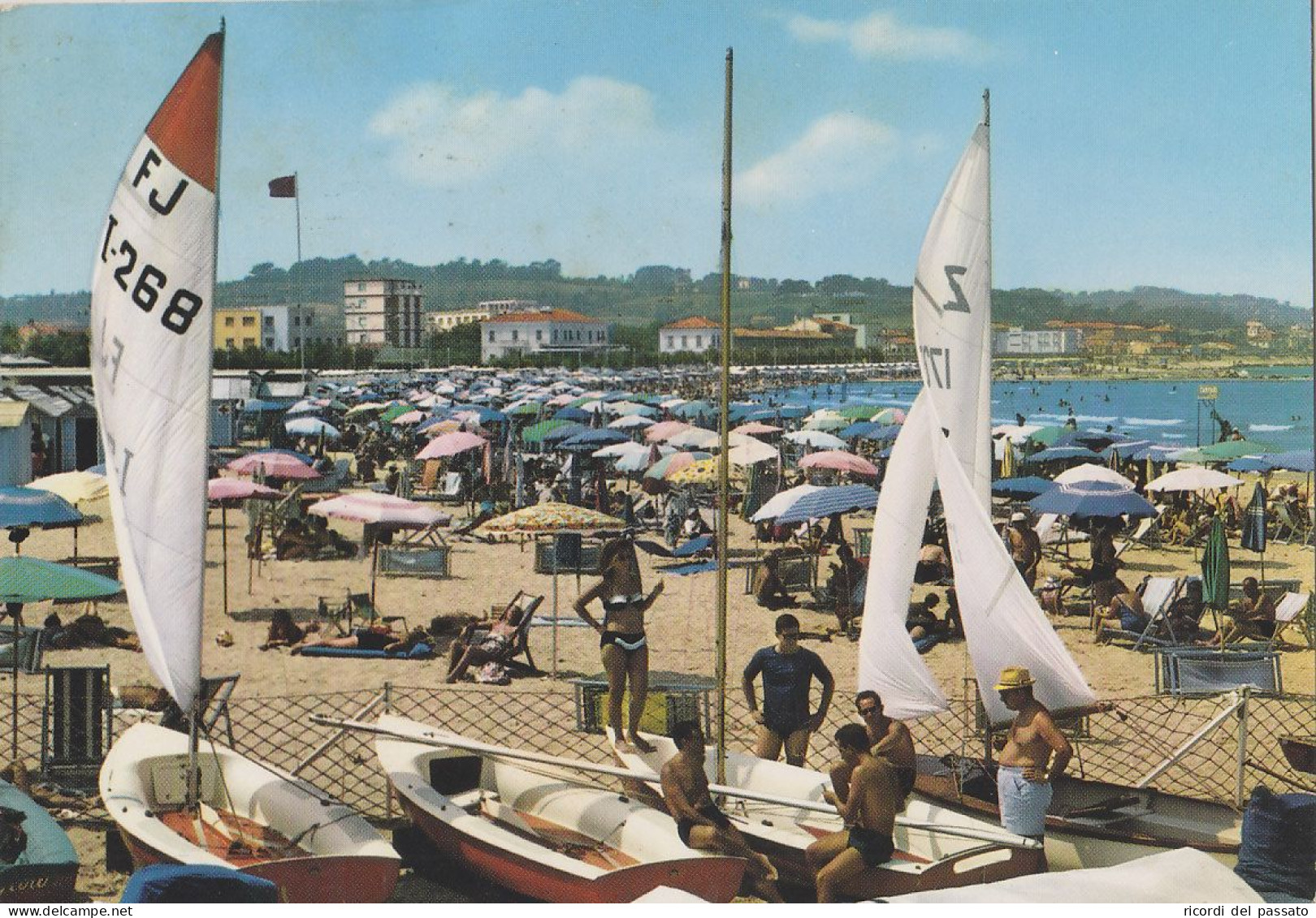 Cartolina Fano - Spiaggia - Fano