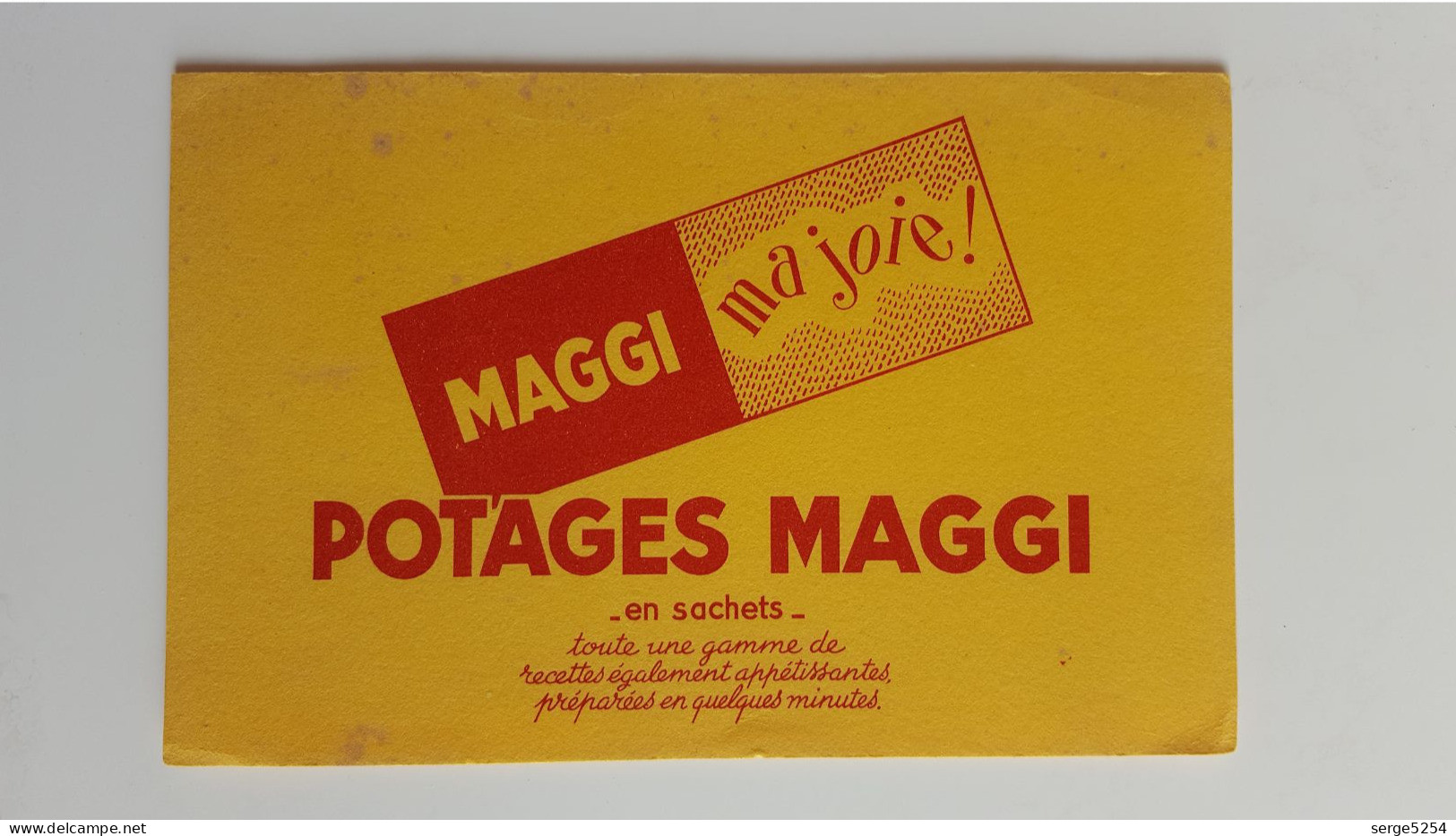 Buvard Potages Maggi En Sachets - Maggi Ma Joie - Suppen & Sossen