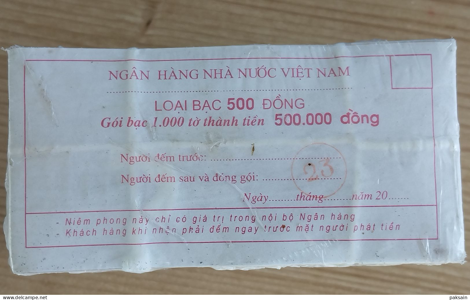 VIETNAM Lot De 1000 Billets Neufs De 500 Dong 1988 UNC Pick-101 - Viêt-Nam