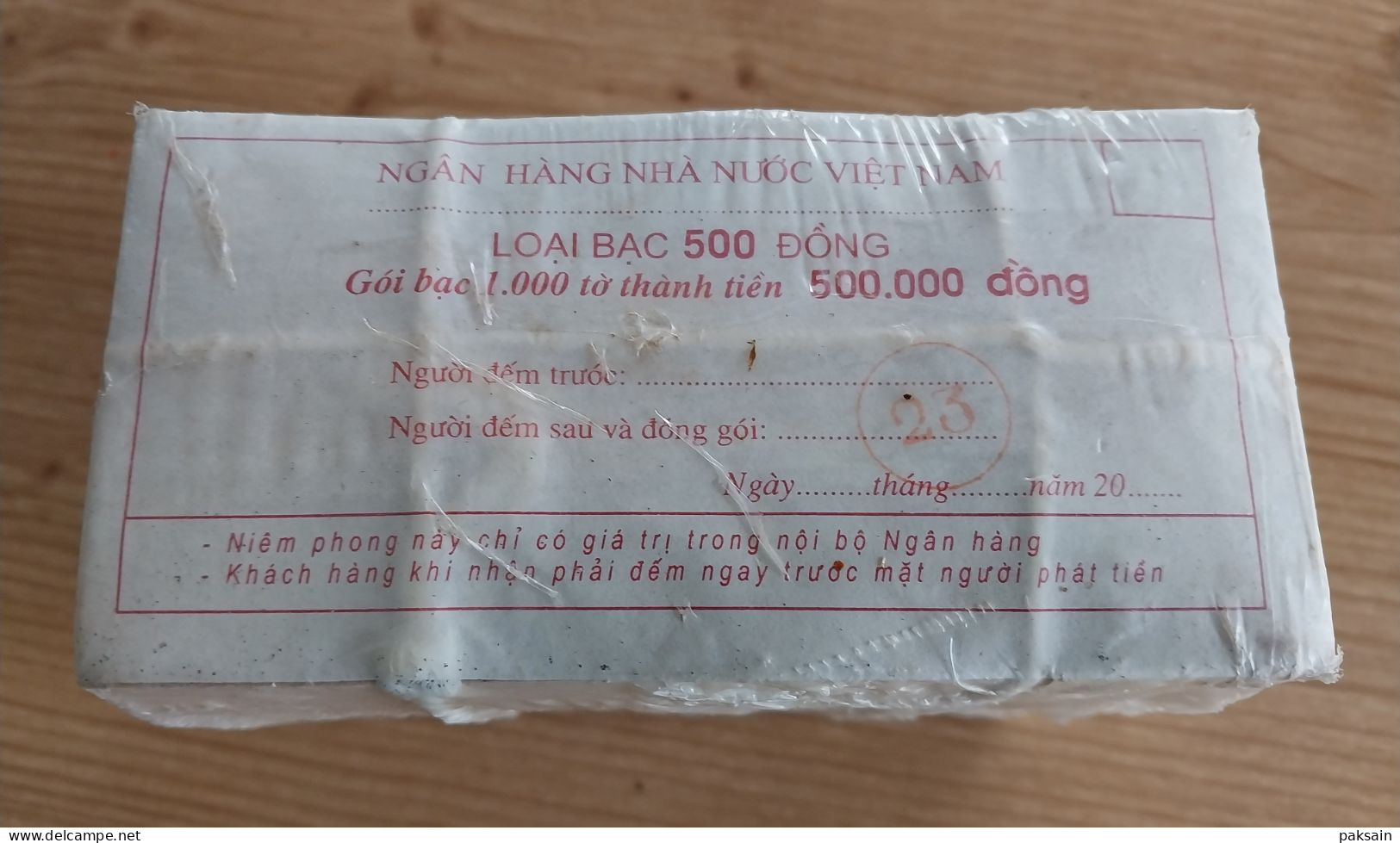 VIETNAM Lot De 1000 Billets Neufs De 500 Dong 1988 UNC Pick-101 - Vietnam