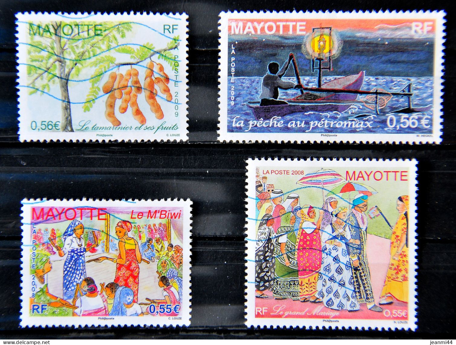 MAYOTTE Petit Lot De 4 Timbres - N° 215-217-222-223 Oblitéré - - Used Stamps