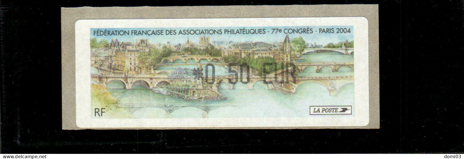 77è Congrès FFAP Paris 2004 - 1999-2009 Viñetas De Franqueo Illustradas