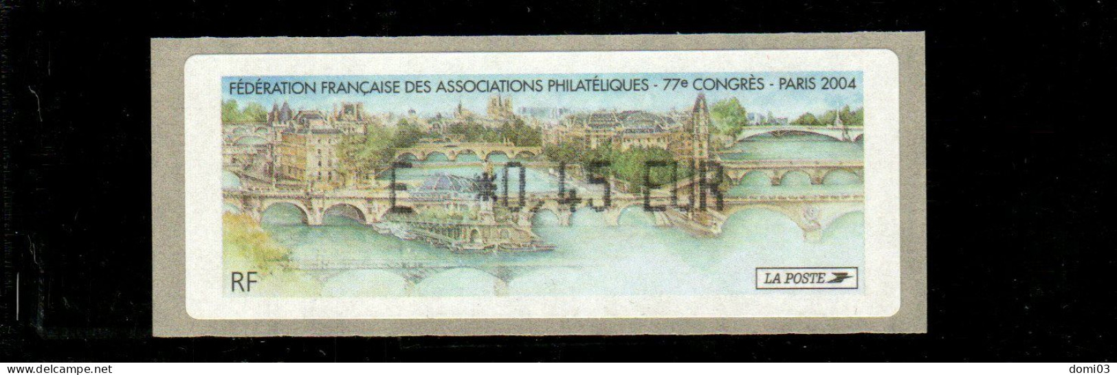 77è Congrès FFAP Paris 2004 - 1999-2009 Illustrated Franking Labels