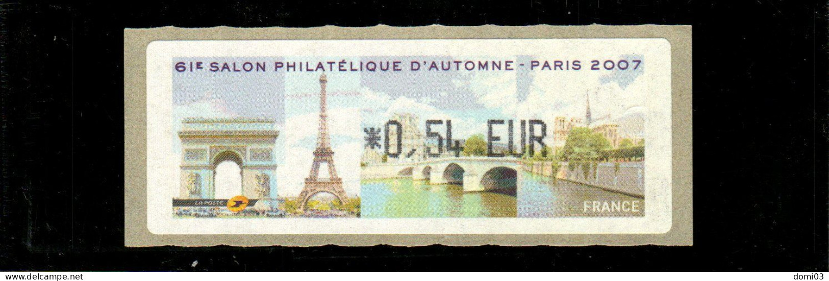 61è Salon Philatélique D'automne Paris 2007 - 1999-2009 Illustrated Franking Labels