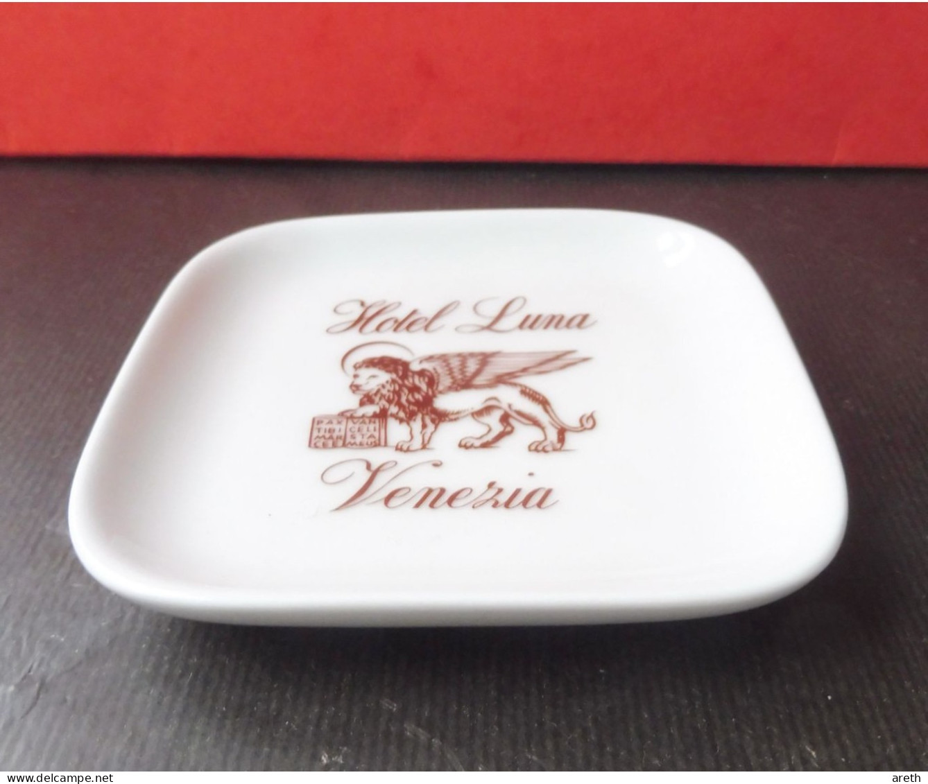 Vide-Poche  Publicitaire : HOTEL LUNA VENEZIA  Italie ~ Porcelaine Richard Ginori - Aschenbecher