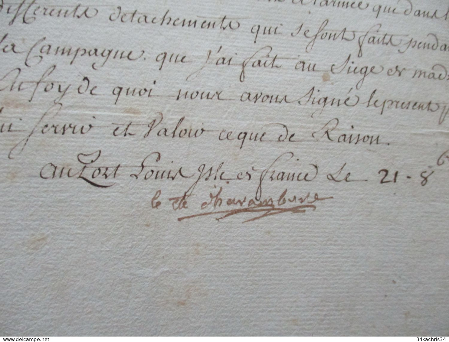 M45 Compagnie Des Indes Pièce Signée Comte D'Arambure 1779 Port Louis Isle De France Certificat Pur Vieilh Capitaine - Historical Figures