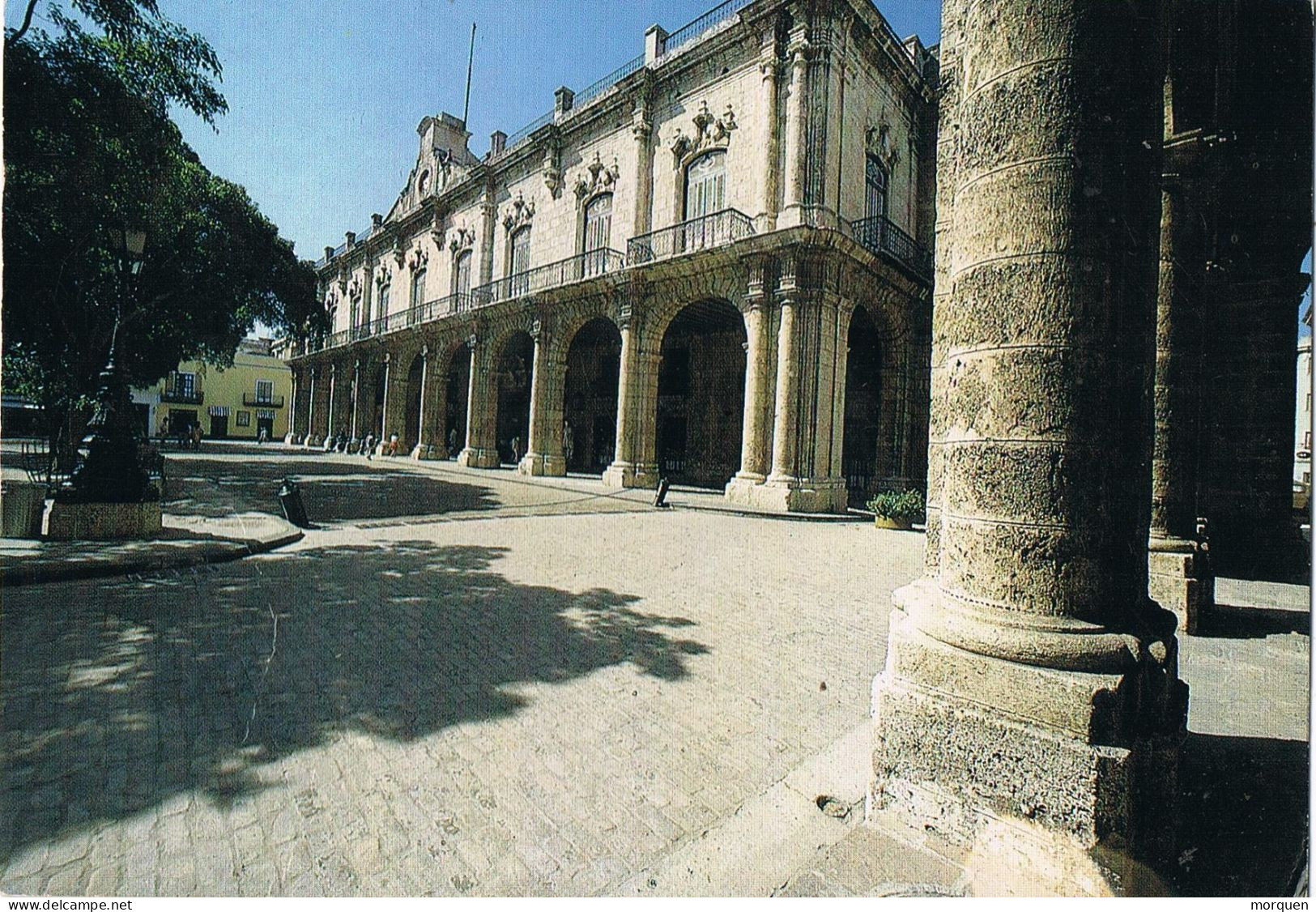 53681. Postal Aerea HABANA (Cuba) 1994. Ferrocarril Stamp. Vista Habana Vieja, Museo Ciudad - Storia Postale