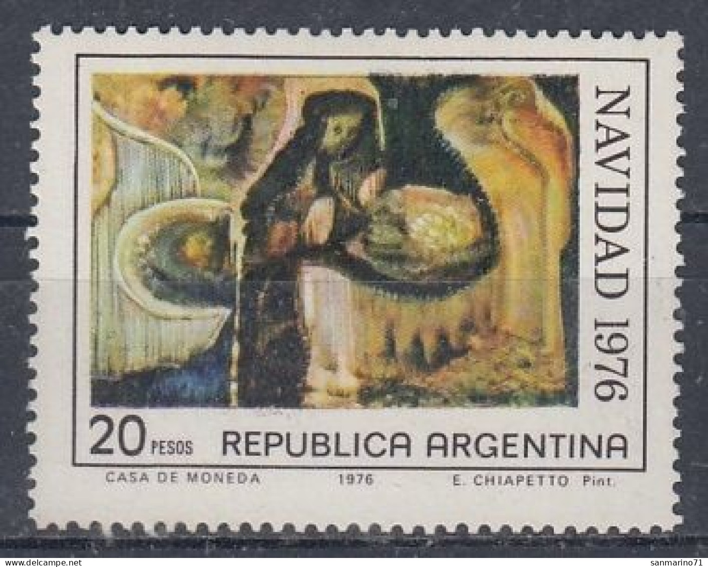 ARGENTINA 1287,unused,Christmas 1976 (**) - Ongebruikt