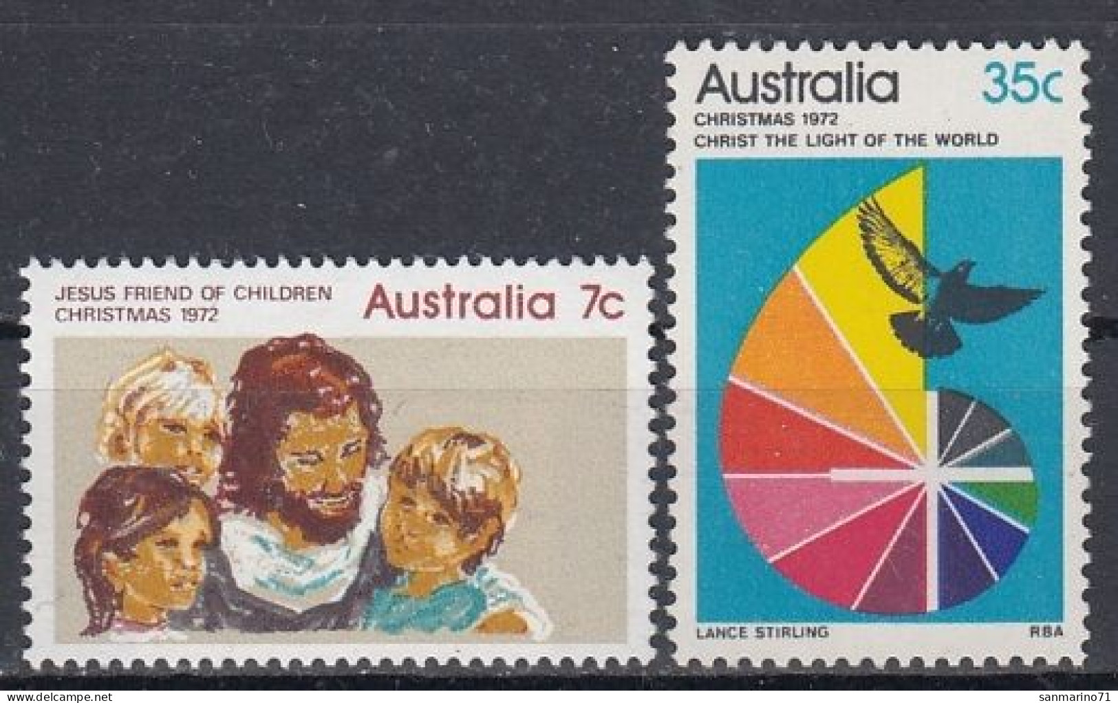 AUSTRALIA 511-512,unused,Christmas 1972 (**) - Nuevos