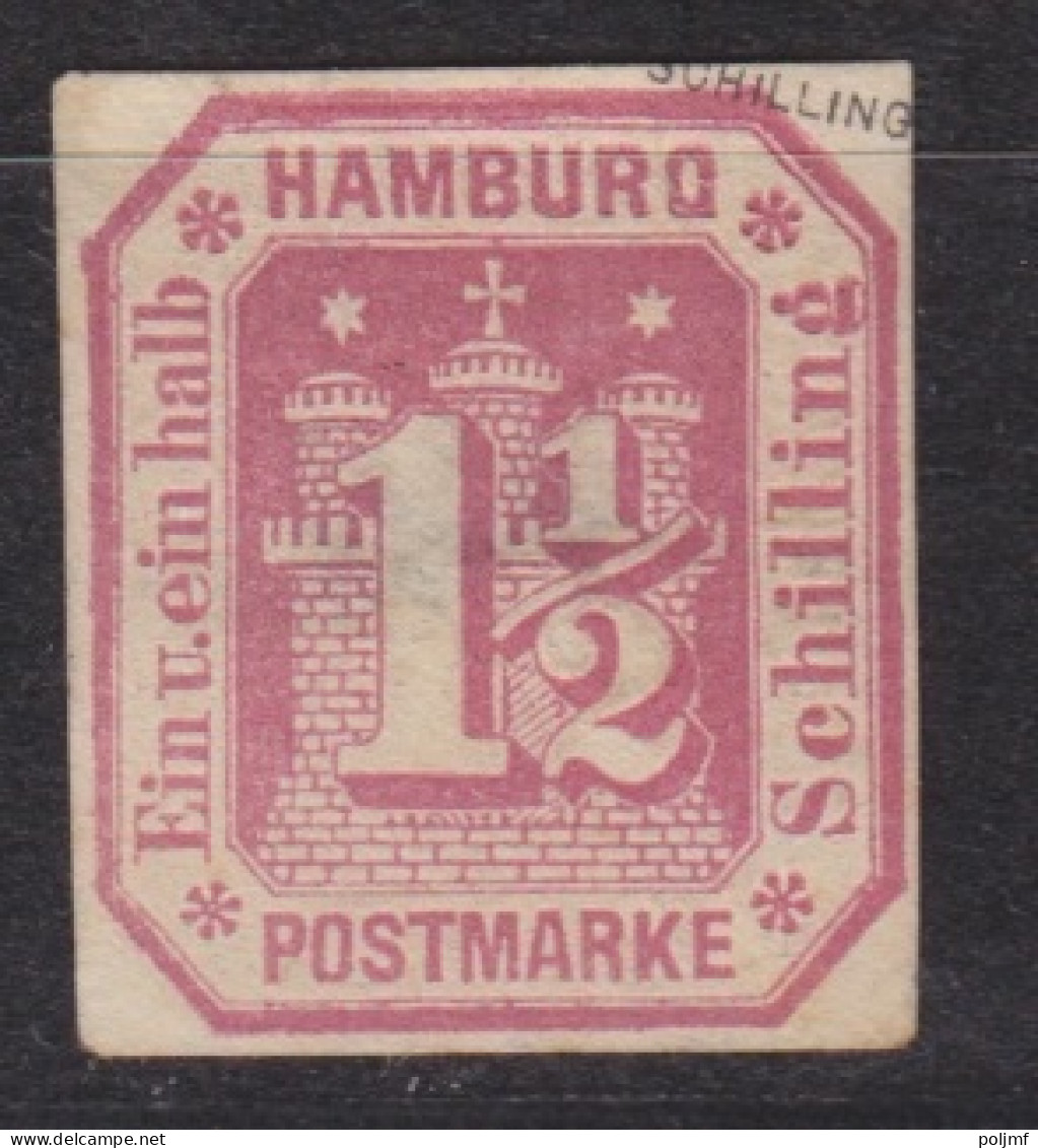 Hambourg N° 10 2 1/2 Vert-bleu Et Vert-clair Et N° 23 1 1/2 Lilas, Neufs Sans Gomme - Hamburg