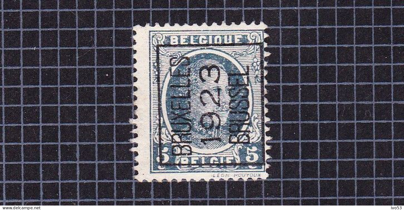 Houyoux:nr 193(*) Zonder Gom, Voorafstempeling:Bruxelles 1923 Brussel. - Typo Precancels 1922-31 (Houyoux)