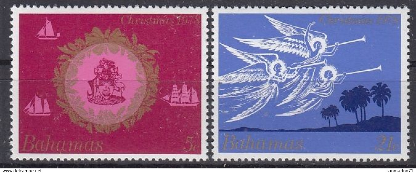 BAHAMAS 434-435,unused,Christmas 1978 (**) - Bahamas (1973-...)