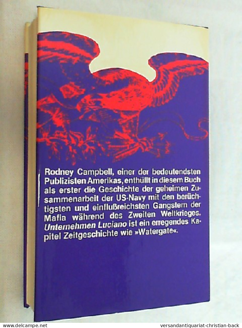 Unternehmen Luciano : D. Rolle D. Mafia Im 2. Weltkrieg. - 4. Neuzeit (1789-1914)