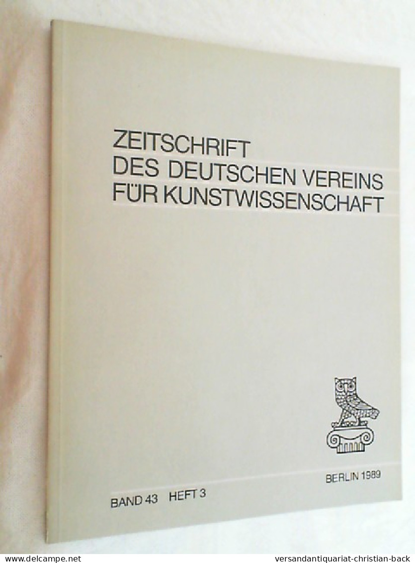 Zeitschrift Des Deutschen Vereins Für Kunstwissenschaft, , Studien Zur Skulptur Des Barock Und Rokoko - Arte
