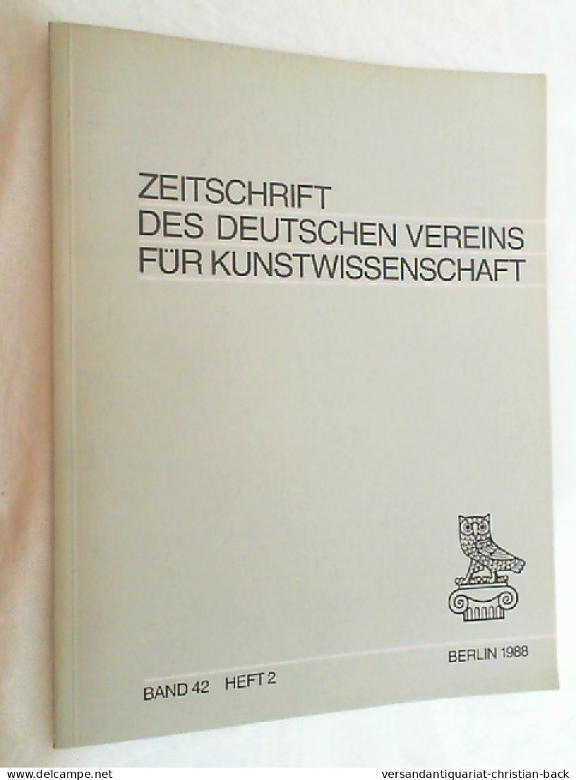 Zeitschrift Des Deutschen Vereins Für Kunstwissenschaft, , Schatzkunst - Art