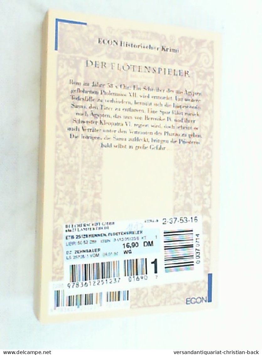 Der Flötenspieler : Ein Kriminalroman Aus Der Zeit Kleopatras. - Krimis & Thriller