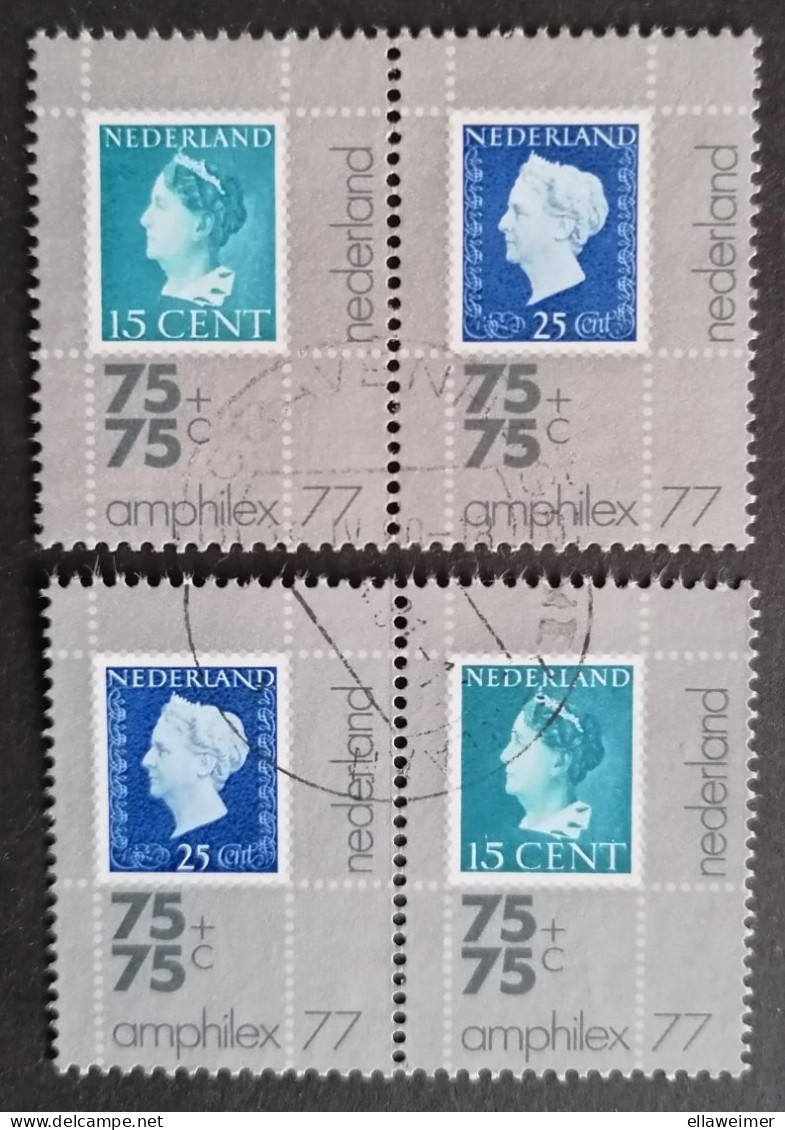 Nederland/Netherlands - Nrs. 1101 + 1102a Amphilex 1976 -  2 Setjes Van 2 (gestempeld/used) - Used Stamps