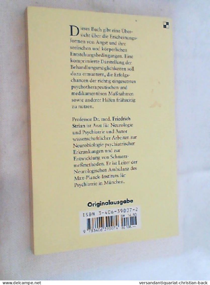 Angst Und Angstkrankheiten : [mit 8 Tabellen]. - Psychology