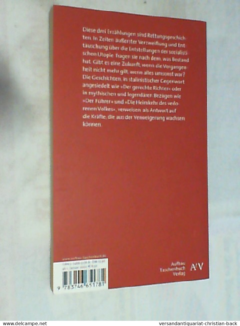 Der Gerechte Richter Und Andere Erzählungen. - Autres & Non Classés