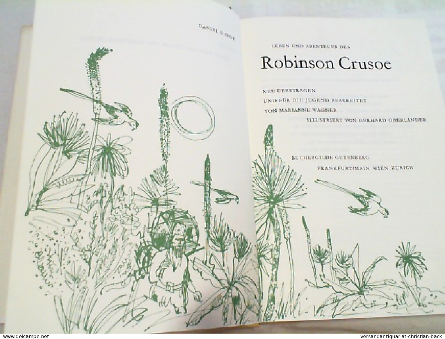 Leben Und Abenteuer Des Robinson Crusoe. - Andere & Zonder Classificatie