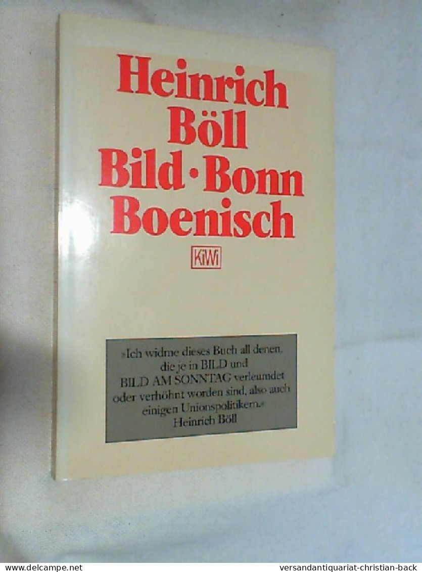 Bild - Bonn - Boenisch. - Contemporary Politics