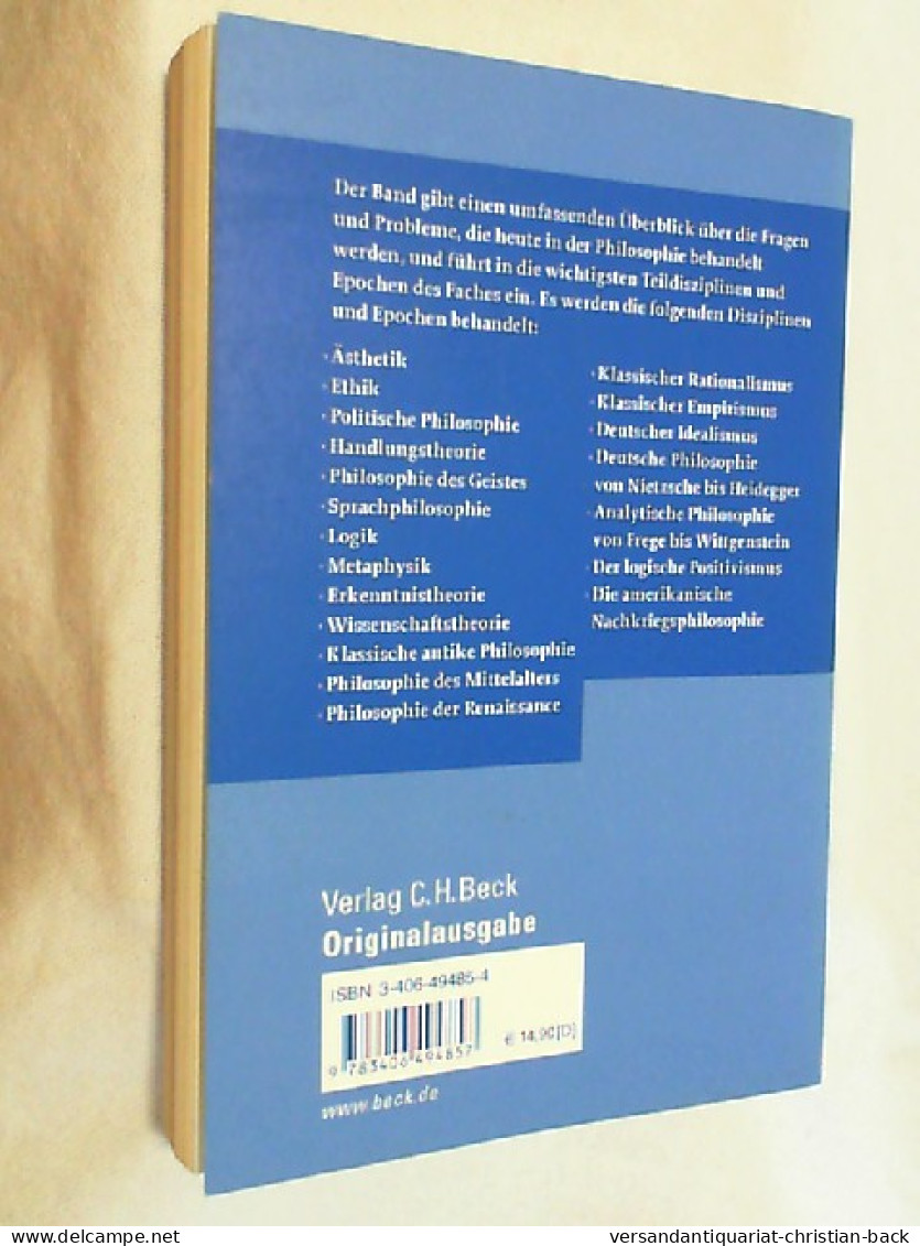 Die Fragen Der Philosophie : Eine Einführung In Disziplinen Und Epochen. - Filosofie