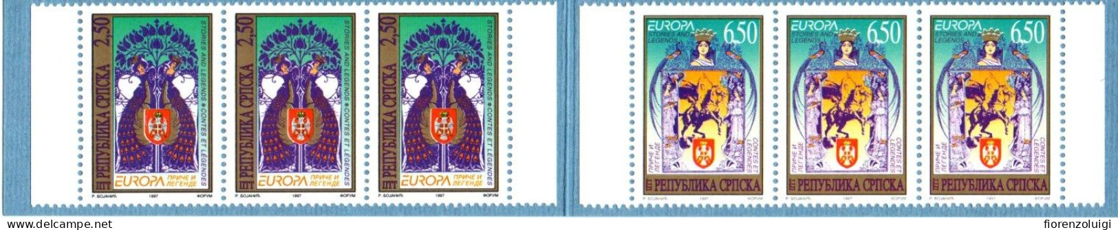 EUROPA CEPT 1997 GIRO COMPLETO LIBRETTI / BOOKLETS MNH**