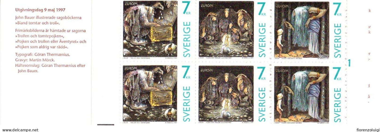 EUROPA CEPT 1997 GIRO COMPLETO LIBRETTI / BOOKLETS MNH**