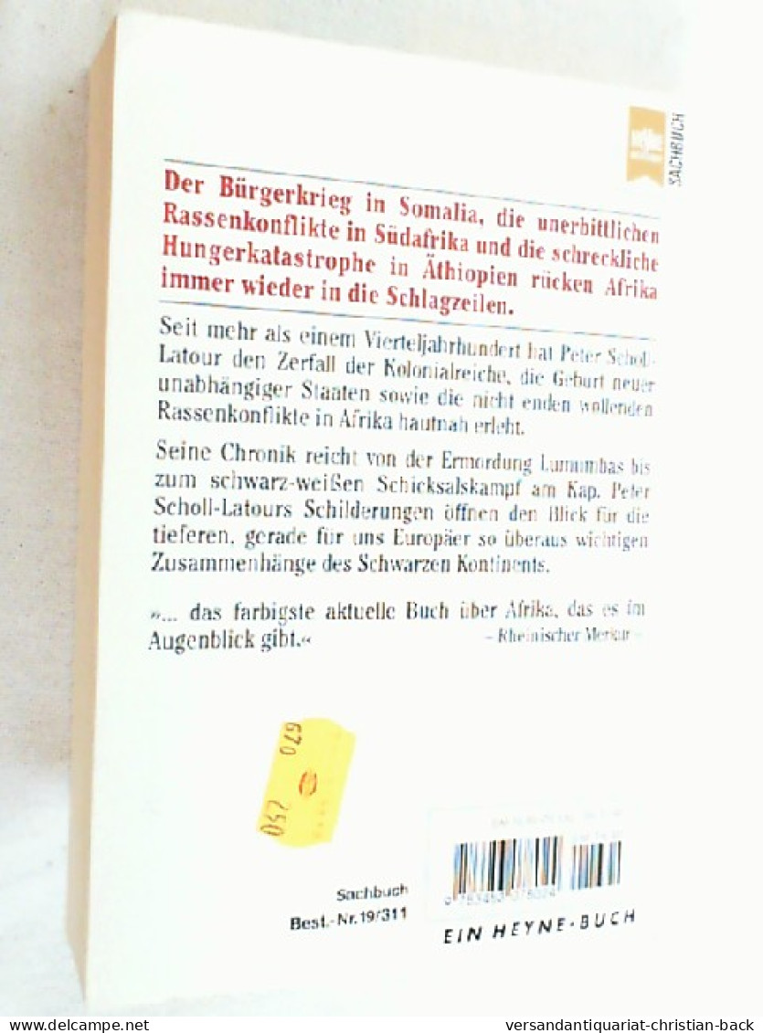 Mord Am Grossen Fluss : Ein Vierteljahrhundert Afrikanische Unabhängigkeit. - Biografía & Memorias