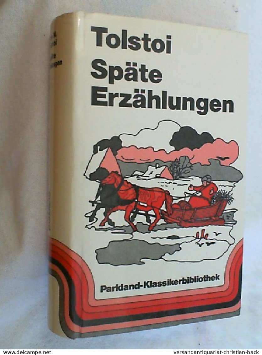 Späte Erzählungen. - Andere & Zonder Classificatie