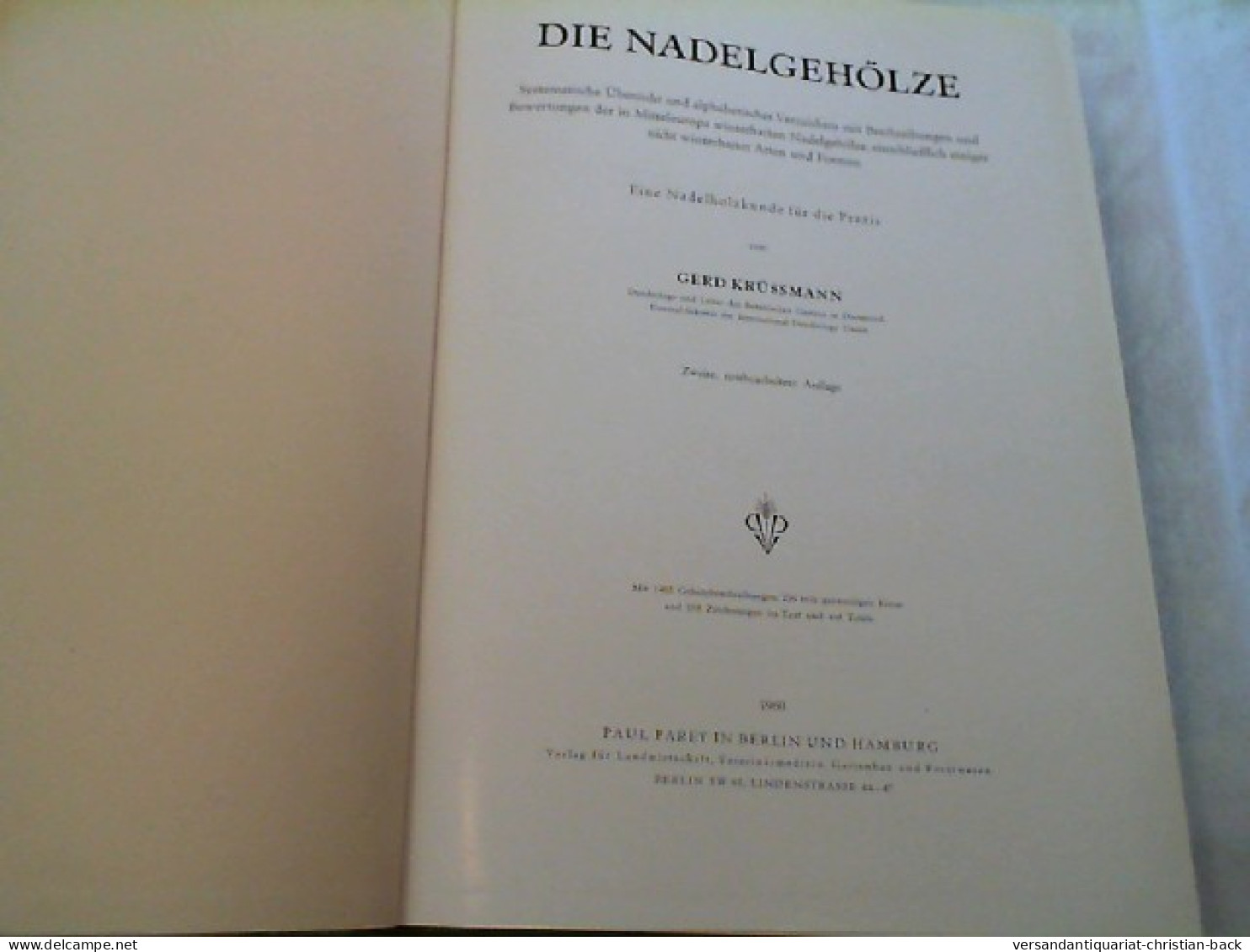 Die Nadelgehölze : Systemat. Übersicht U. Alphabet. Verz. Mit Beschreibungen U. Bewertungen D. In Mitteleuro - Naturaleza