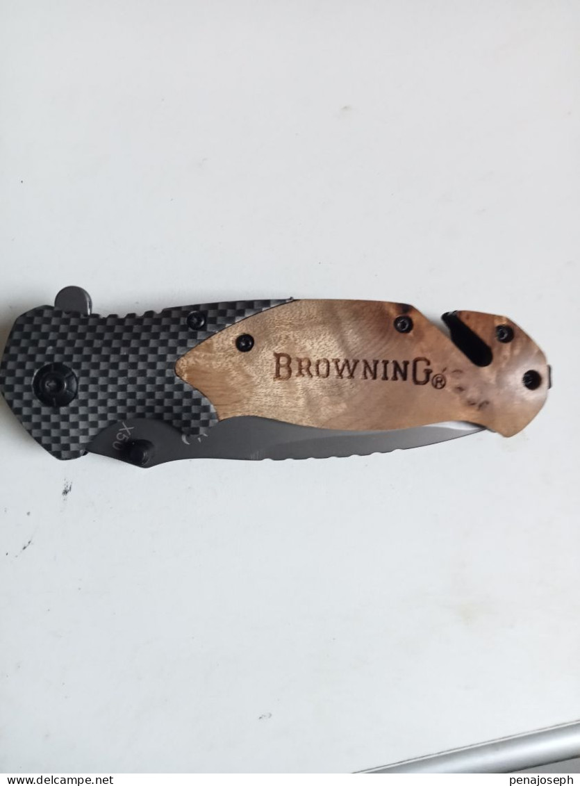 Petit Couteau De Poche Browning Lame De 9 Cm - Messer