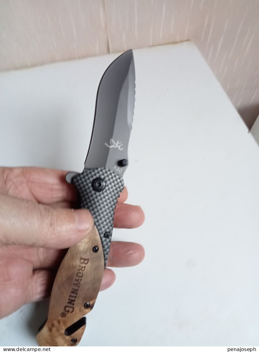 petit couteau de poche browning lame de 9 cm