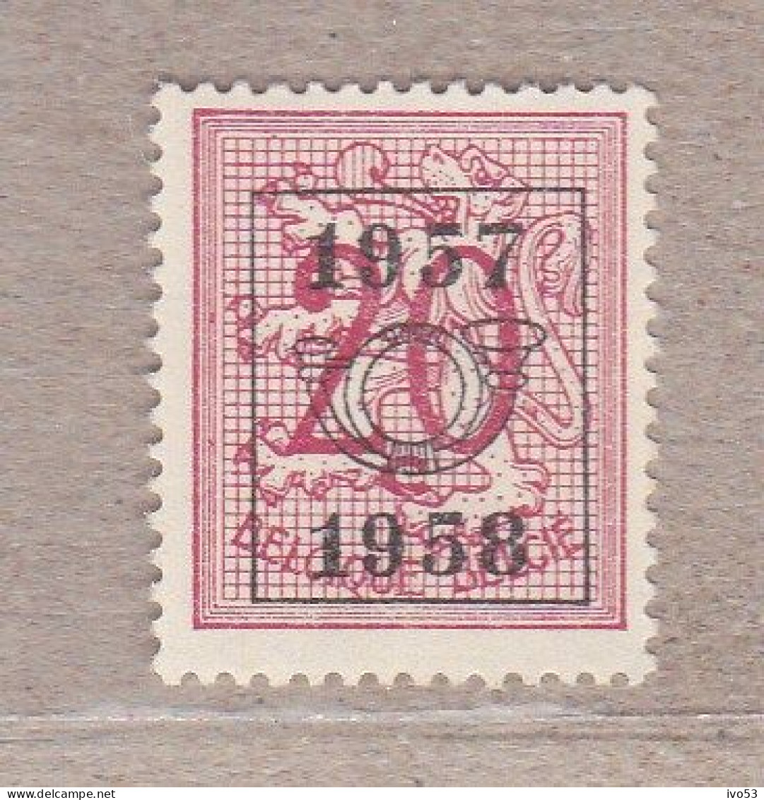 1957 Nr PRE668** Zonder Scharnier.Heraldieke Leeuw:20c.Opdruk 1957-1958. - Typos 1951-80 (Chiffre Sur Lion)